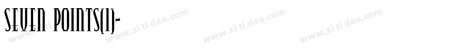 Seven Points(1)字体转换